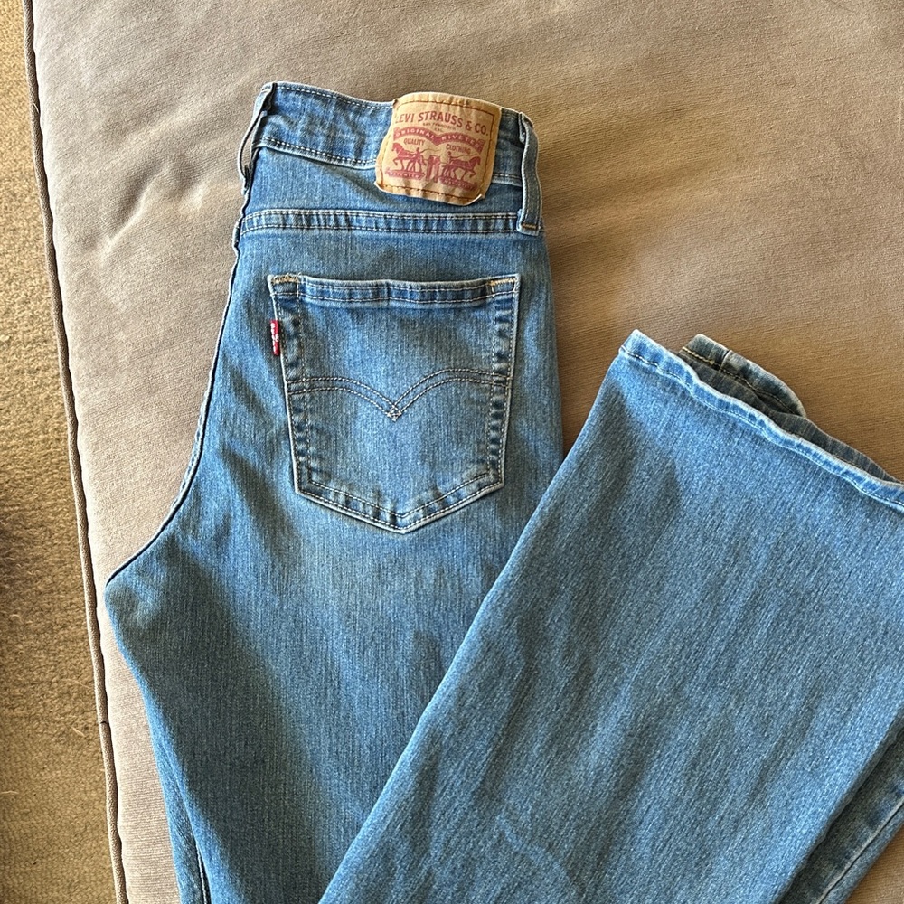 Levi's Light Blue Wide Leg Jeans